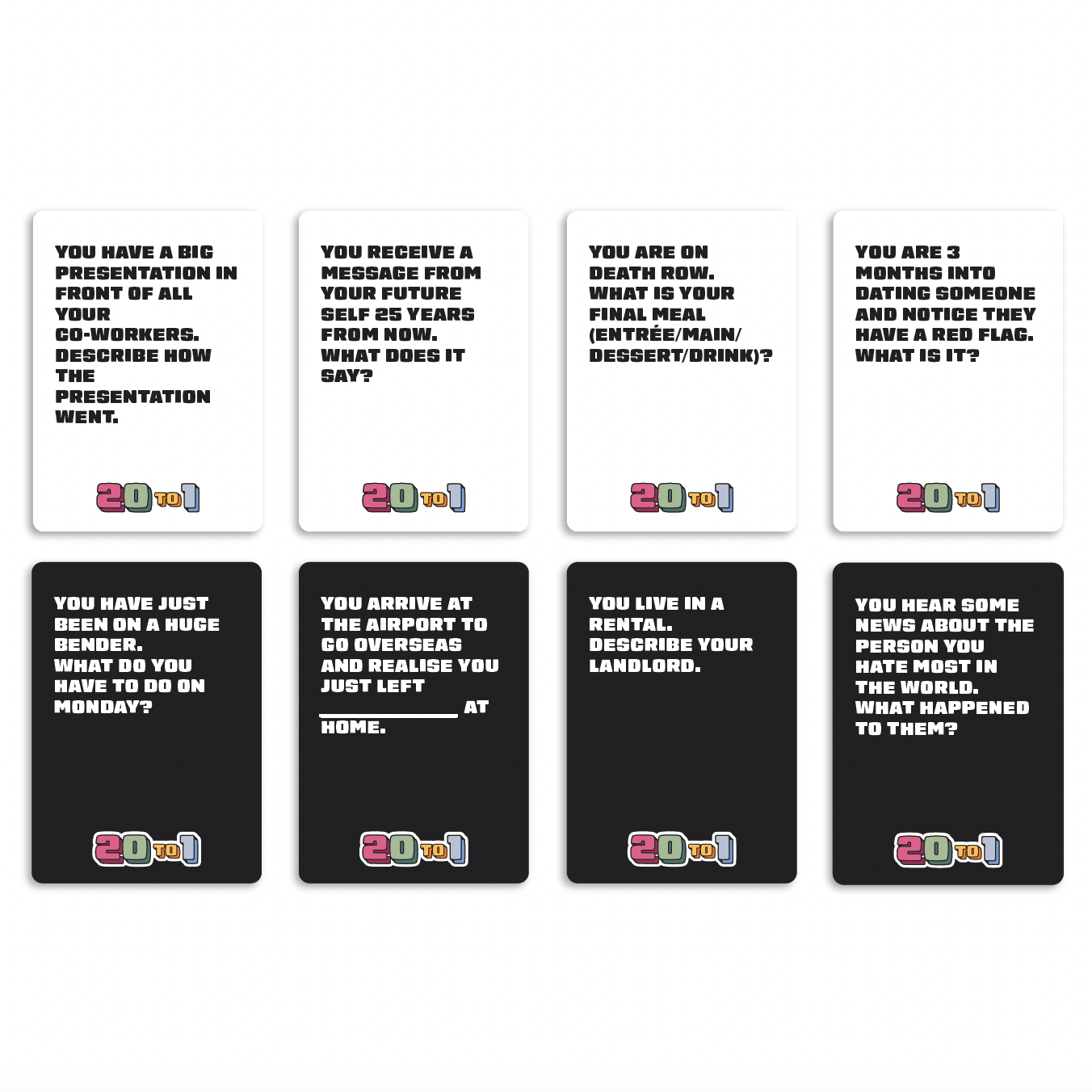 20 TO 1 CONVERSATION CARD GAME